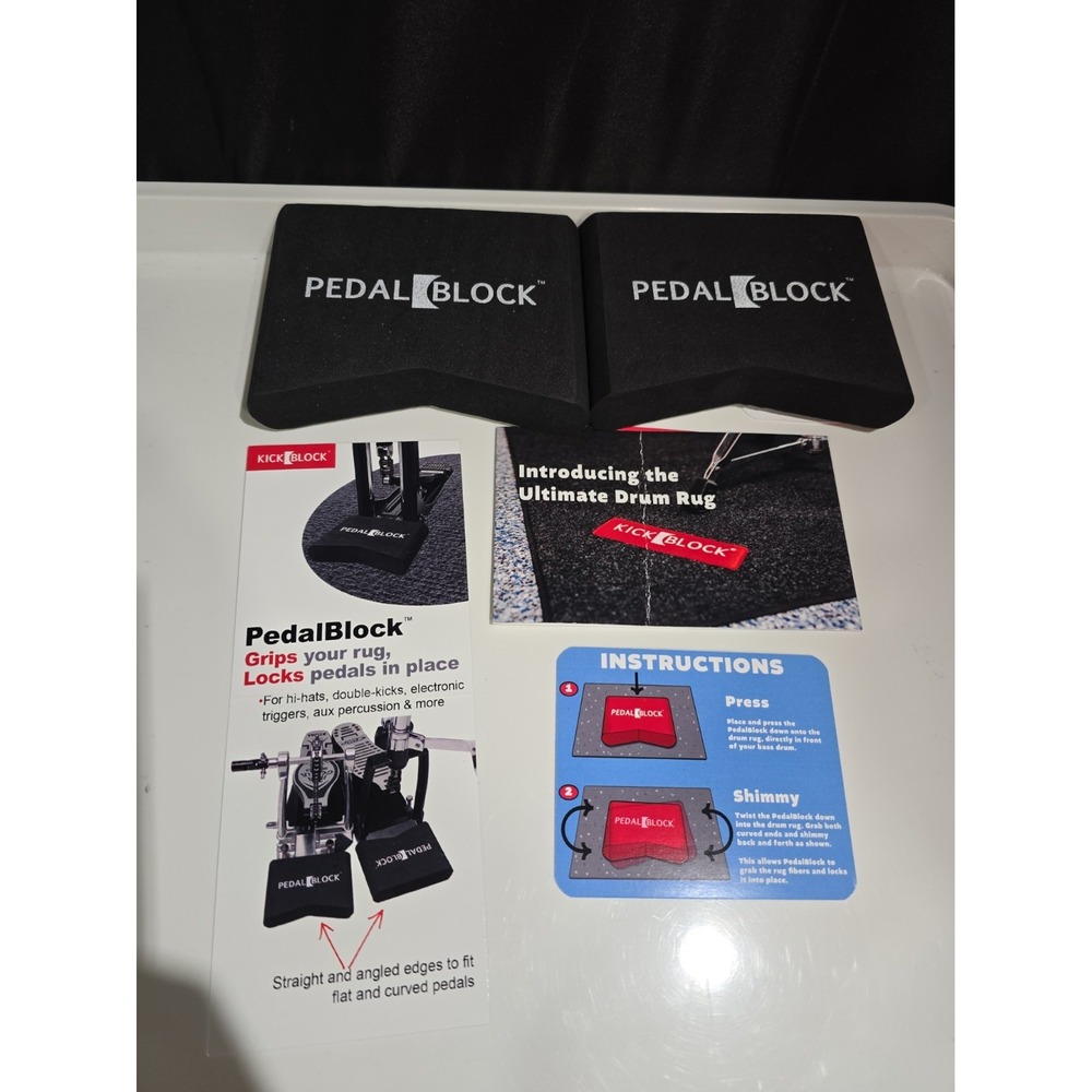 KickBlock PedalBlock for Hi Hats & Pedals Stage Black Drum Accessory 2308